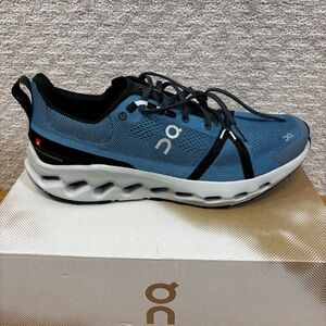 On Cloud Cloudsurfer Trail Men's Sz 12.5 Trail Shoes Niagara Blue Glacier Grey